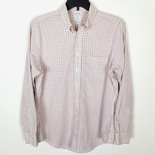 Brooks Brothers Men Regent The Original Polo Shirt Size L supima Cotton Check