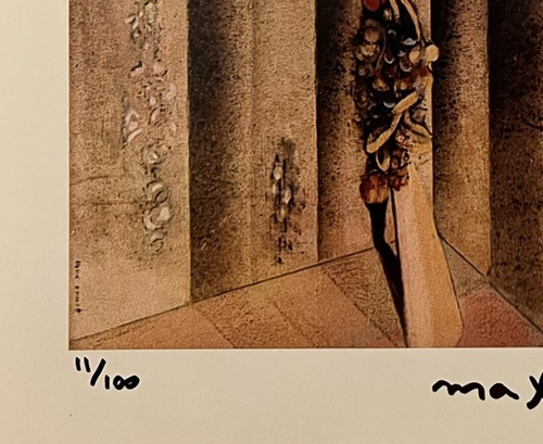 Max Ernst Hand-Signed Original Print With COA and +$3,500 USD Appraisal - Picture 3 of 13