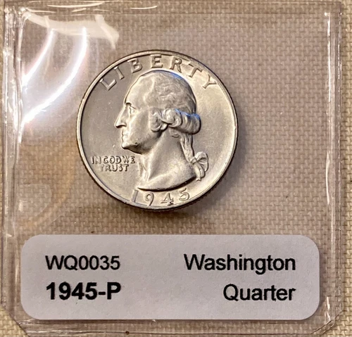 Exceptional  Gem 1945 P Washington Quarter - Excellent BU Condition