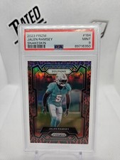 Jalen Ramsey 2023 Prizm #184 Snakeskin Prizm SSP PSA 9 Pop 1 Dolphins 