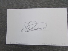 David Campbell Notts County & Northern Ireland Football Player Hand Signed Card