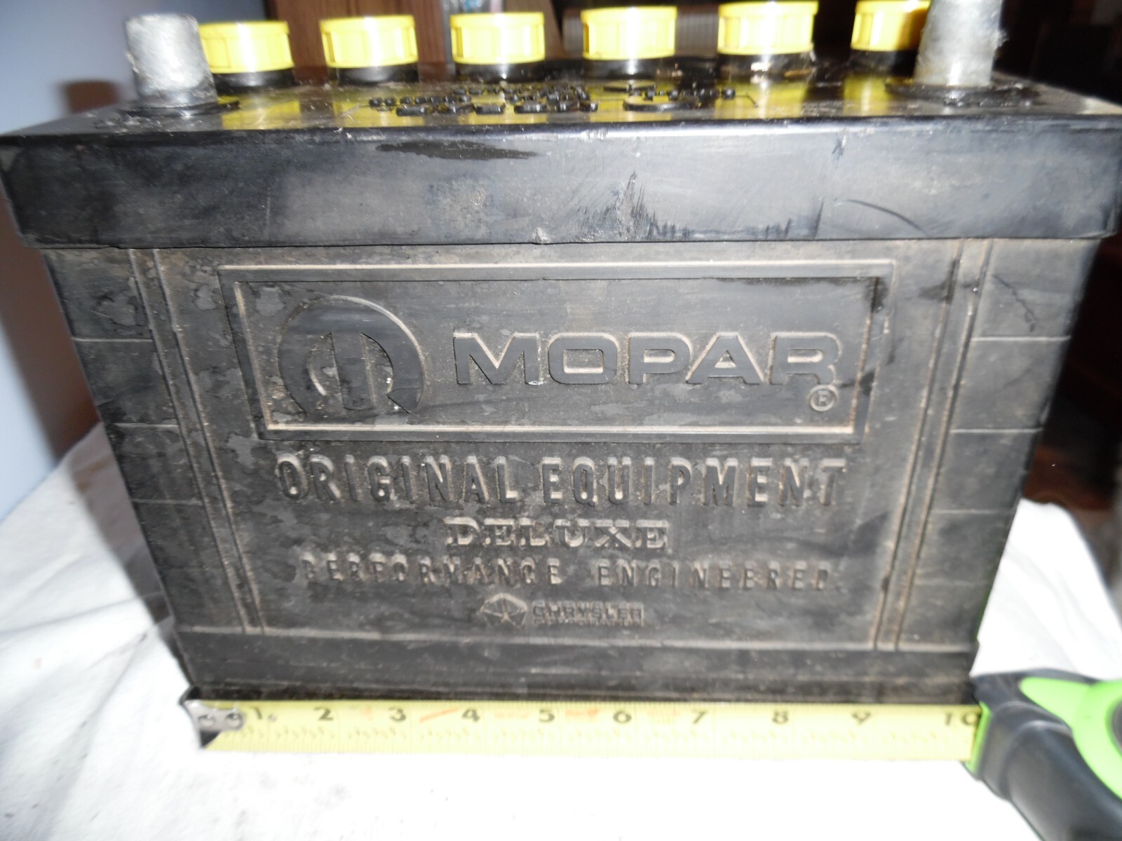 MoPar Newcastle Yellow Cap Battery P/N 2444562 Vintage eBay