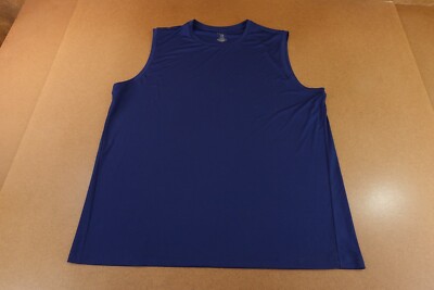 Tek Gear Mens Size 2XB Blue Sleeveless Crew Neck Active Tee NWT