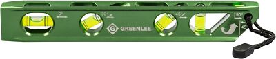 Greenlee L107 Electrician Magnetic Torpedo Level With 4 Vials And Rare Earth ...