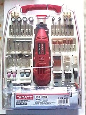 NEW NEW MINI SMERIGLIATRICE YAMATO 135 WATT ACCESSORI IN DOTAZIONE 234 PEZZI 