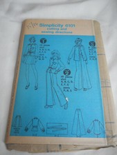 Vintage 1970s Simplicity Size 15/16 6101 skirt shirt pants uncut pattern