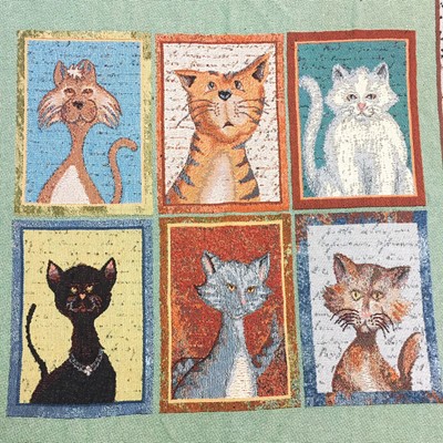 cat tapestry throw blanket