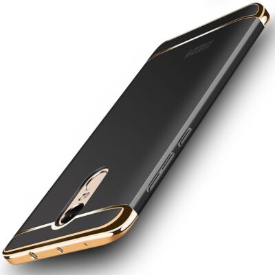 Handy Hülle Schutz Case für Xiaomi Redmi Note 4X Bumper 3 in 1 Cover Schwarz Neu