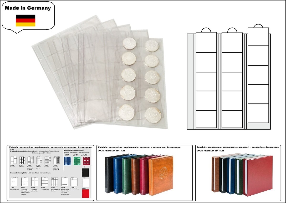 Clear Coin Protector Sheets Lighthouse Optima Coin Sheets - 35 Pocket ...