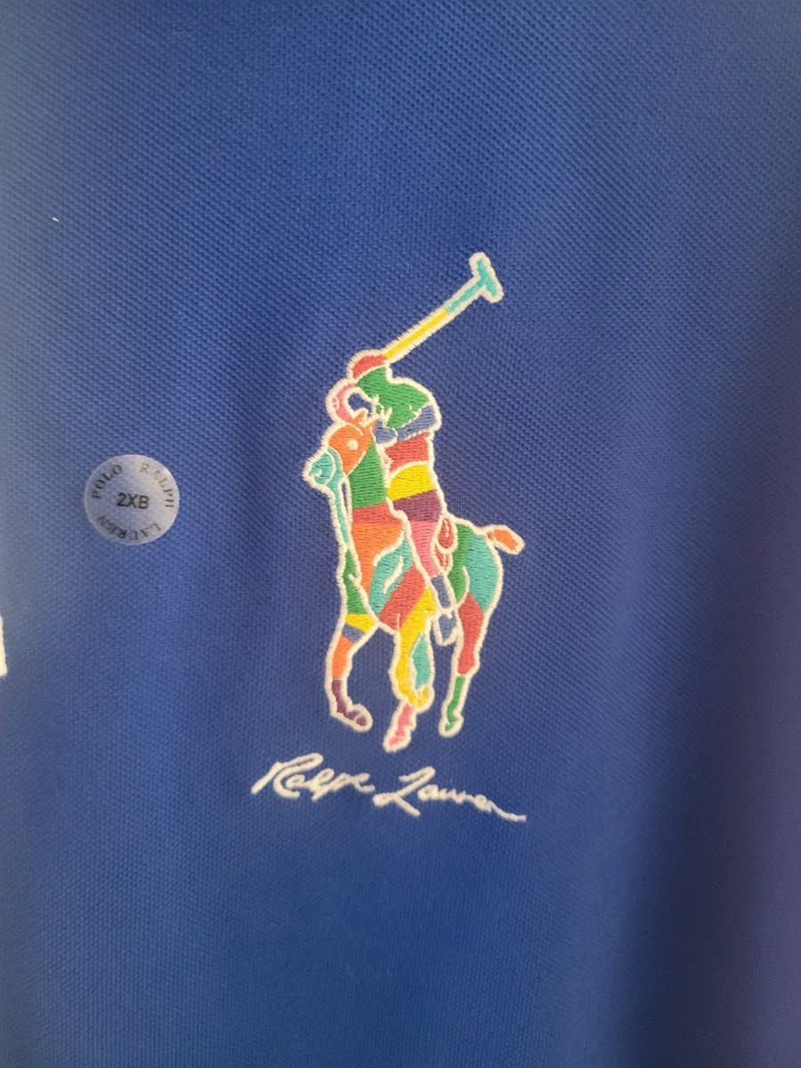 Polo Ralph Lauren Men's Big & Tall Color Block Embroidered Pony