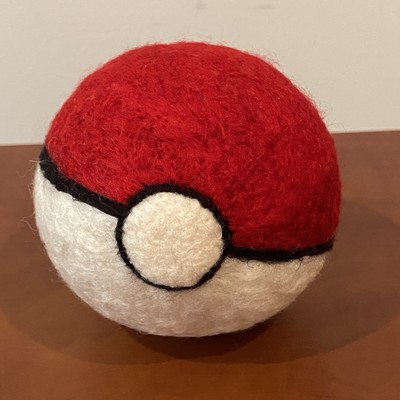 Handgefertigter Nadelfilz Pokémon Pokéball Requisite Stofftier 3 Zoll Wollfilz Filzen  