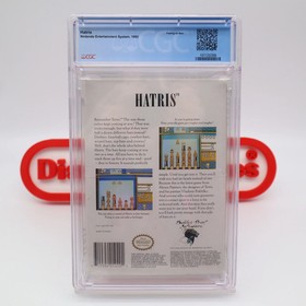NES Nintendo HATRIS - CGC GRADED 7.0 B NEW & Factory Sealed + Authentic H-Seam!