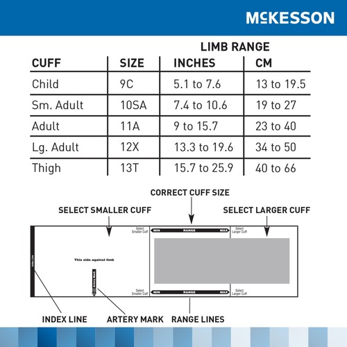 McKesson Large Adult Cuff Arm Aneroid Sphygmomanometer Unit 2-Tubes 1 per Box - Picture 5 of 7