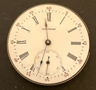 Antique 1898 Waltham Seaside 1890 Pocket Watch Movement Good Balance 6s 15j USA