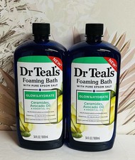 2-Pack Dr Teal  s Foaming Bath with Ceramides  Avocado Oil 34 fl oz Each