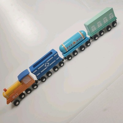 Giggle Scape Wooden Magnetic Train - 4 pack Set | eBay