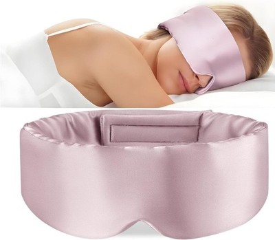 100% Natural Silk Eye Mask for Women Men, Soft Pressureless Cooling Blackout ...