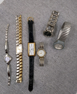 6 X Armbanduhr Vintage Damen -Carbo Citizen M&M Swiss Apart Ascot Dawn - Metall 