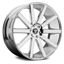 Dub S120 Shot Calla Wheels 22x9.5 20 6x139.7 106.1 Chrome Rims Set Of 4
