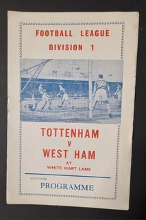 Tottenham/Spurs v West Ham 1963/64 Pirate Programme
