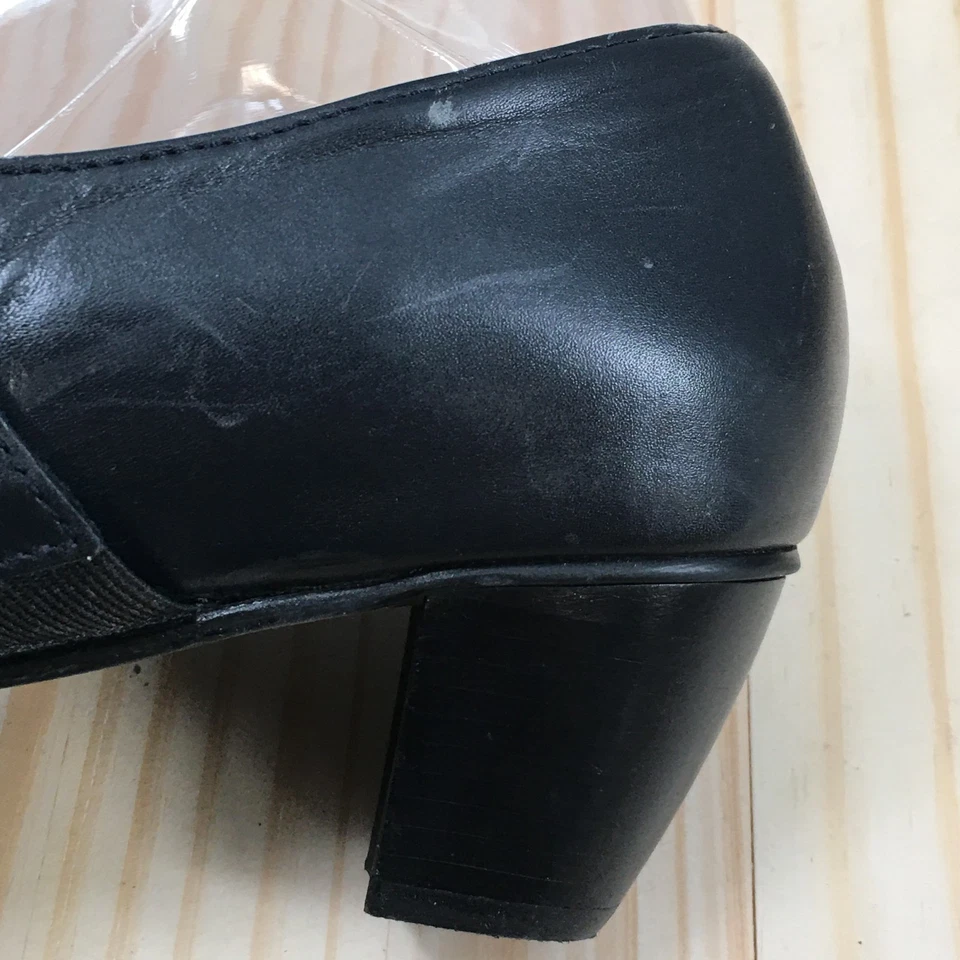 Lo último Zapatos Para Mujer 7.5 Esmeralda Mary Jane Azul Sin Cordones Punta Redonda Tacones Bloque Foto 4 de 4