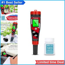 pH Meter 4 in 1 Water Tester PPM EC TDS Temperature for Hydroponics Nutrient