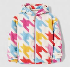 Kensie Girls Kids Ivory 2pc Houndstooth Print Hoodie/Pants Set Size XL