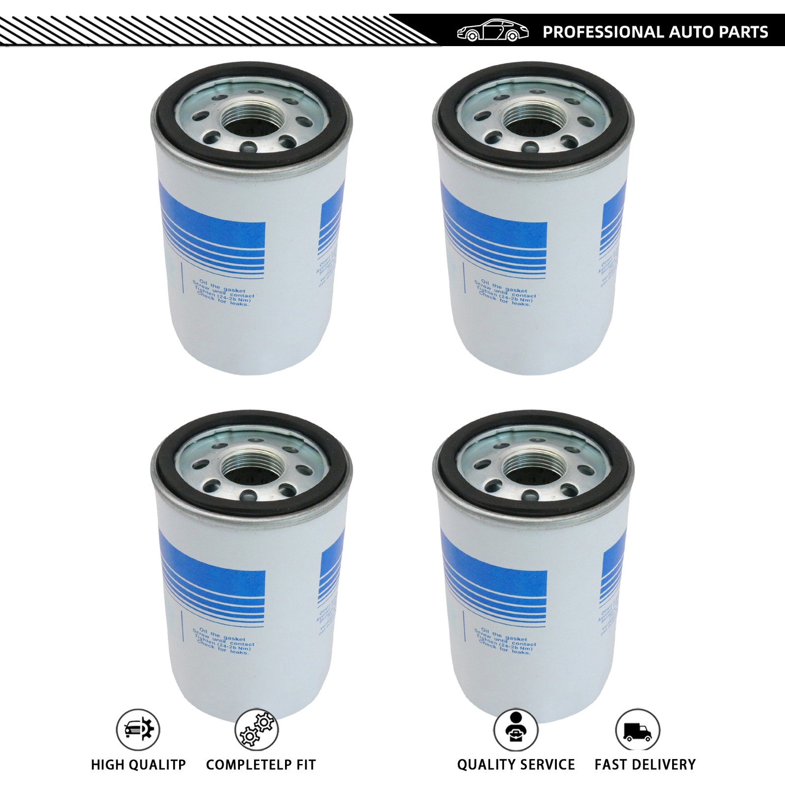 Fits For Lamborghini Aventador Murcielago Countach Oil Filter 4Pcs US Stock