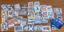 Bulk 750+ Lot of NFL Football Sports Cards Vintage & Modern + Sealed Packs