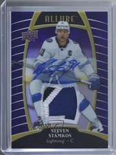 2019-20 Upper Deck Allure Purple Diamond 4/10 Steven Stamkos #34 Patch Auto 3vx