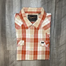 Howler Brothers H Bar B Western Plaid Short Sleeve Pearl Snap - XL