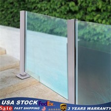 Glass Railing 304 Stainless Steel End Post Ba...