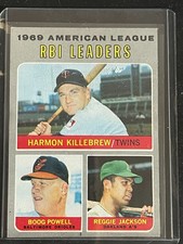 1970 Topps - League Leaders Harmon Killebrew, Boog Powell, Reggie Jackson #64