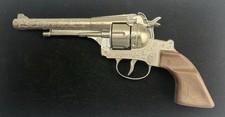 Vintage Gonher No 122 Western Revolver 12 Shot Diecast Toy Cap Gun Made In Spain