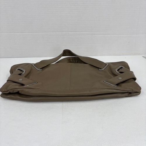 Borsa Hobo International East West pelle stucco marrone zip doppio manico morbida - Foto 8 di 14