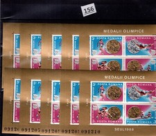 RE 10X ROMANIA 1988 - MNH - SPORTS - OLYMPICS 