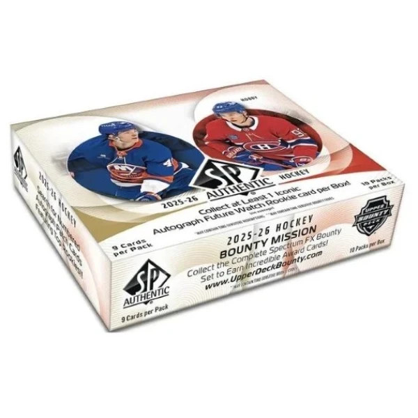 2025/26 Upper Deck SP Authentic Hockey Hobby Box