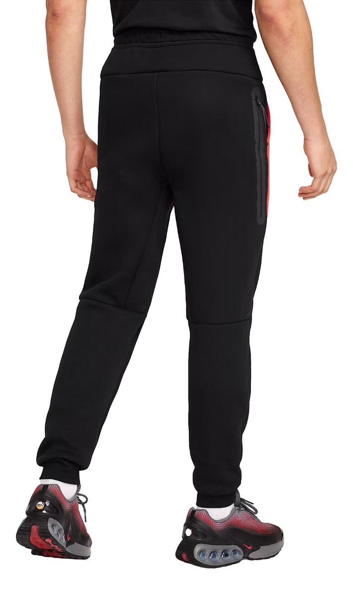 Size Large - Nike Men's Tech Fleece Joggers (Light Crimson/Black