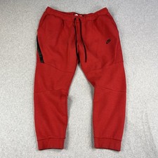 Nike Tech Fleece Sweatpants Mens 3XL Red Athl...