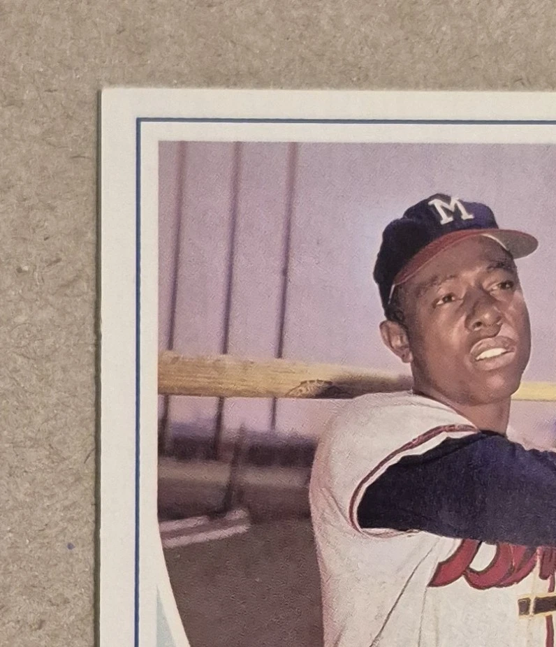 Hank Aaron Milwaukee Braves 2002 Topps Super Teams '57 Baseball Card #35 - Image 4 of 4