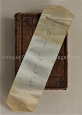 1868 antique BOOK COMMON PRAYER SACRAMENTS CEREMONIES owned ELLIE HUBBARD bible