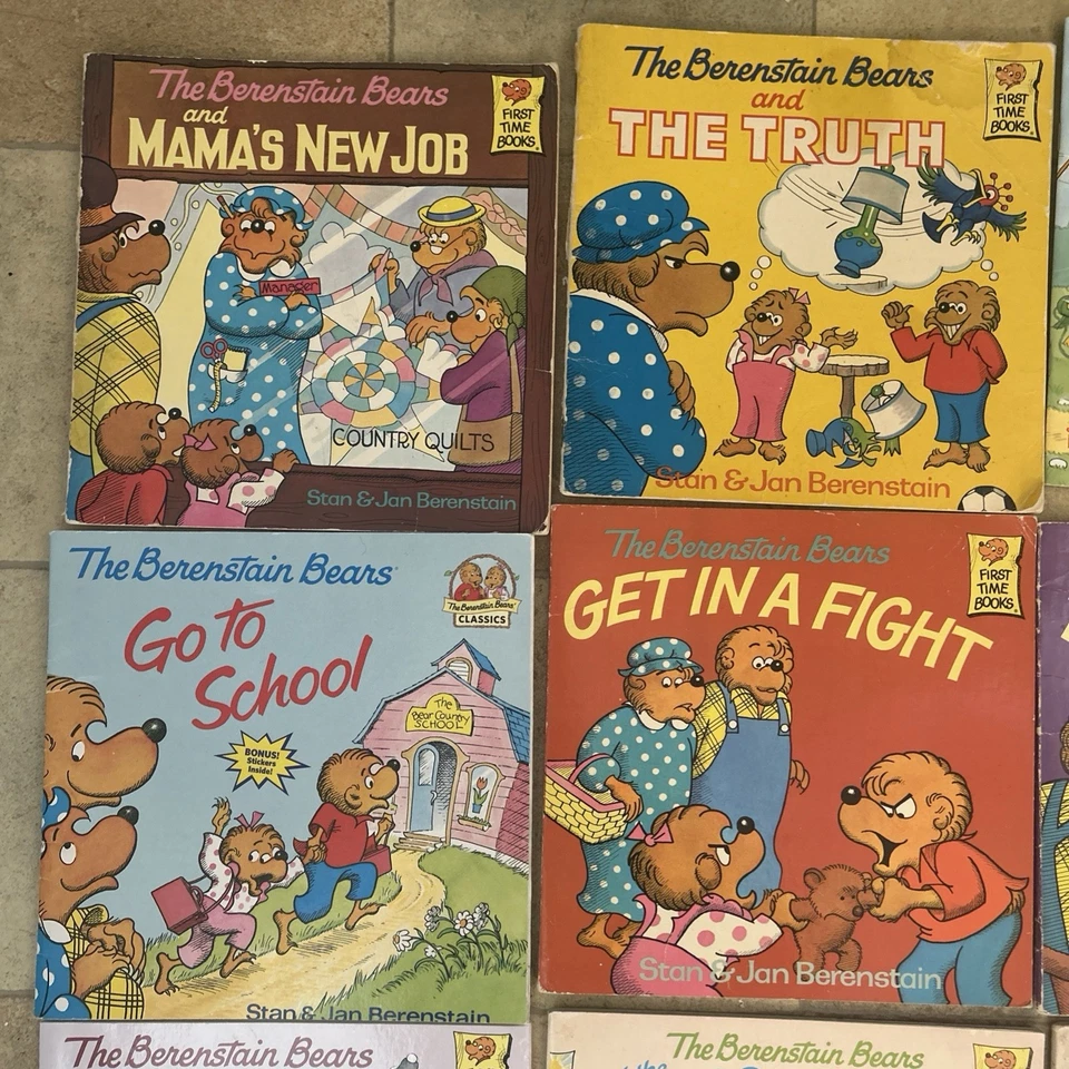 Vintage Mostly 70s-80s Lot of 12 Berenstain Bears by Stan &Jan Bernstein - Image 2 of 4