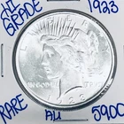 1923 SILVER PEACE DOLLAR AUTHENTIC HI GRADE U.S. MINT COIN FREE SHIPPING 5900