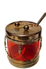 VINTAGE VINERS NOVELTY PRESERVE POT IN THE FORM OF A DRUM & DRUMSTICKS L@@K