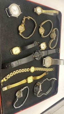 Lot Of 13 Womens And Men s Watches Seiko And More, Some Work And Some For Parts