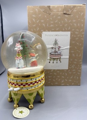 NON-WORKING Patience Brewster Hounds Around the Tree Waterglobe READ DESCRIPTION
