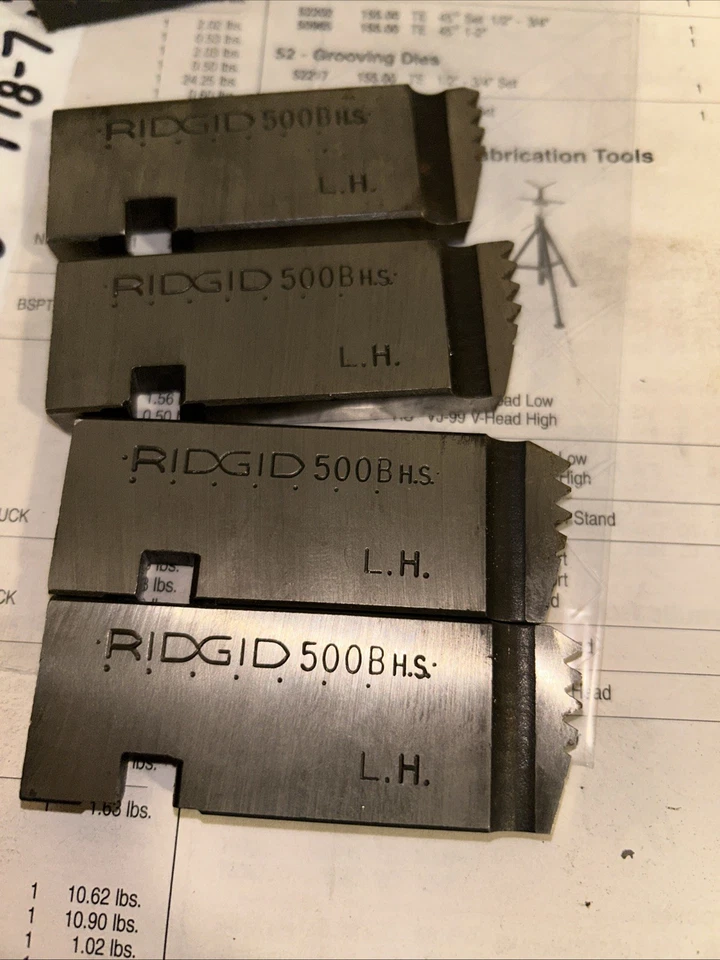 RIDGID 48960 1-1/8-7 UNC LH HIGHSPEED 500B BOLT DIE SET - Image 3 of 4