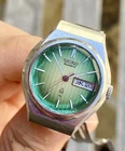 1978 Vintage Seiko Joyful Ladies JDM Quartz Gradient Green Stainless Steel Kanji