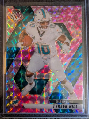 2025 Panini-Mosaic Football Tyreek Hill Pink Mosaic Prizm #112