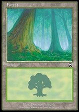 Forest (347) - Heavy Play MTG Mercadian Masques